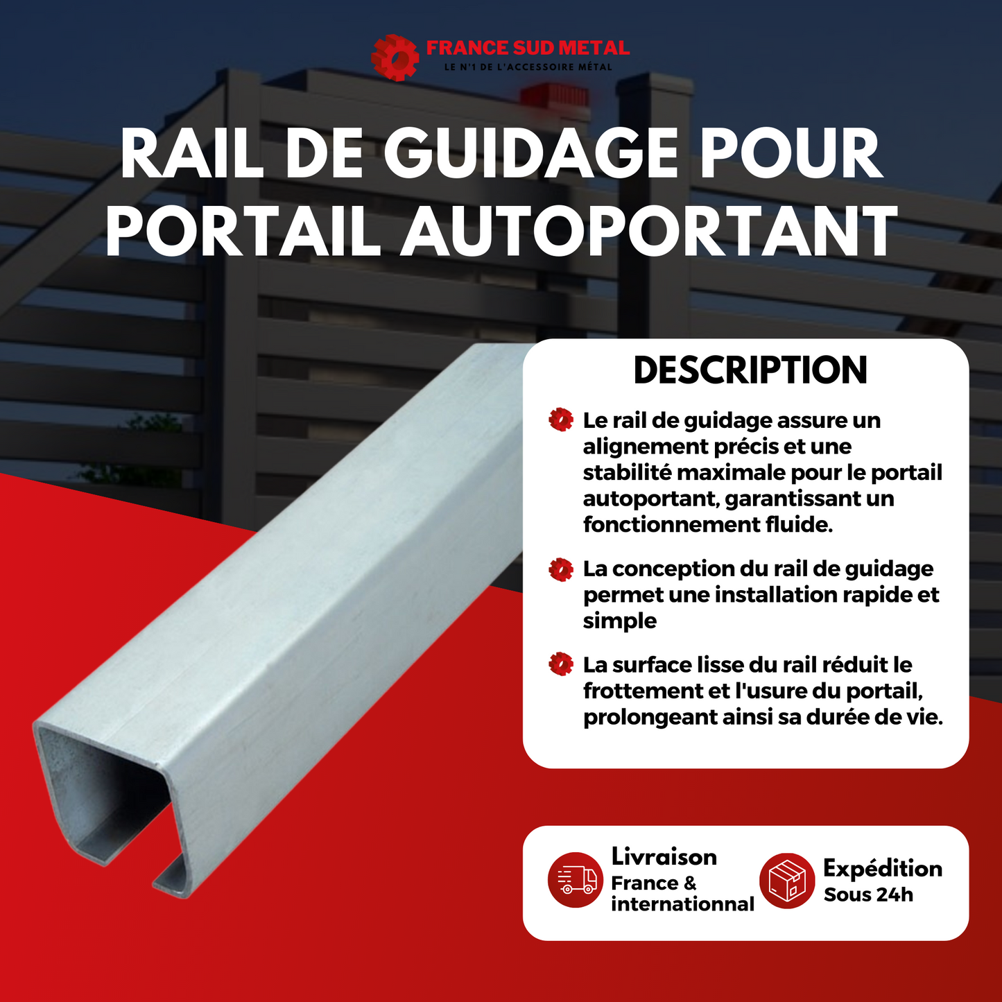 RAIL DE GUIDAGE POUR PORTAIL AUTOPORTANT -2